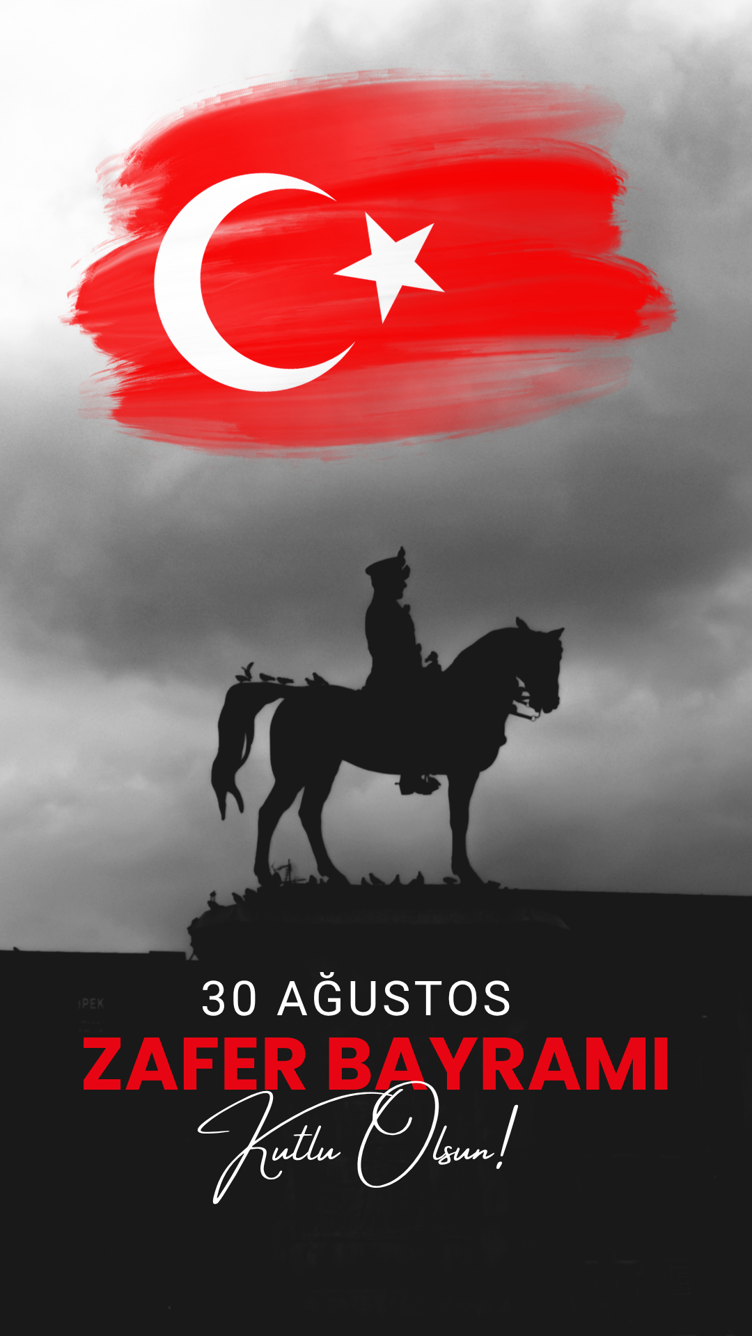 30 Ağustos Zafer Bayramı Instagram Hikayesi PNG | Sosyal Medya Tasarımı
